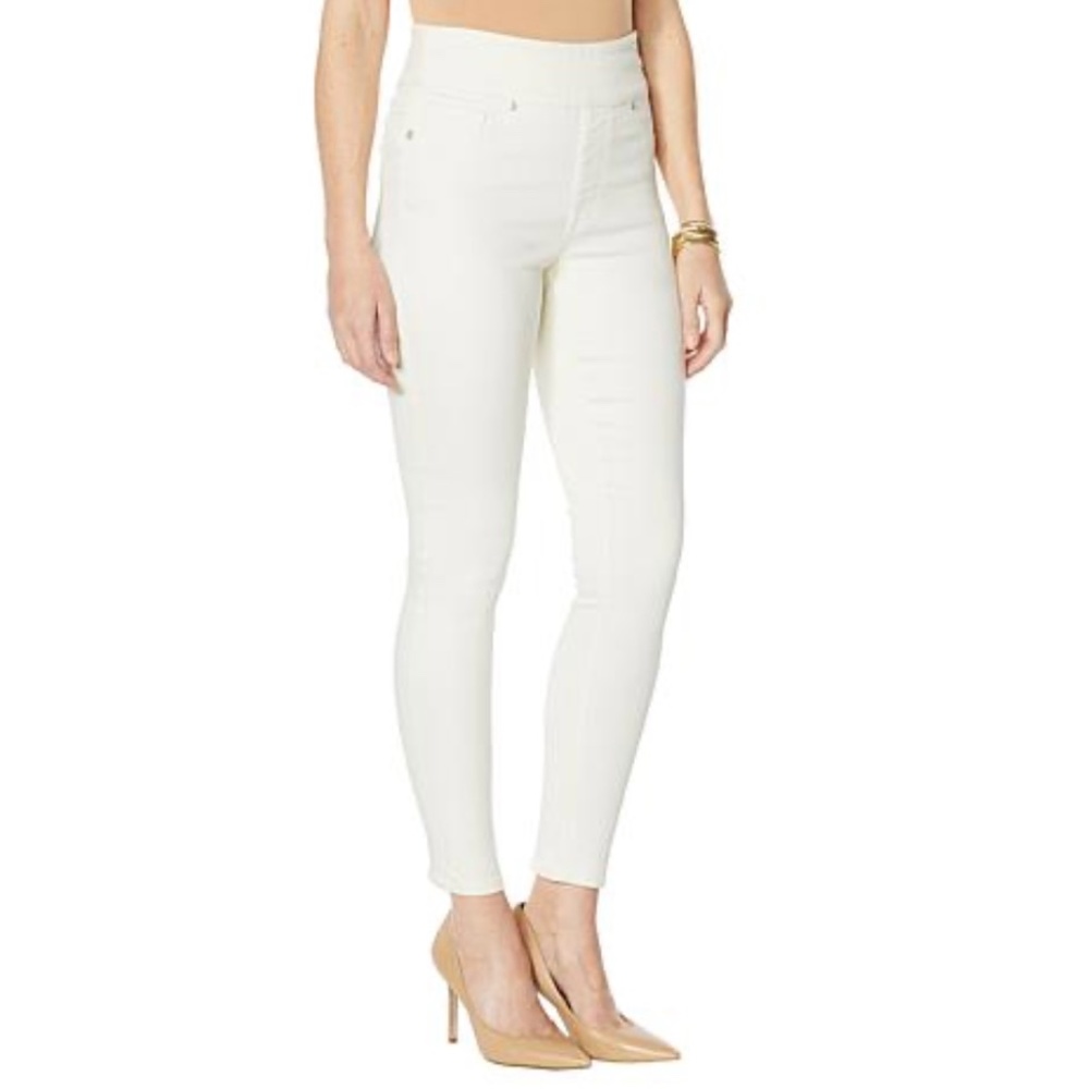 New DG2 Women’s Virtual Stretch Pull On Skinny Jean Pant Winter White Size XXS